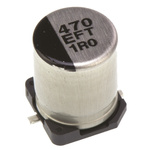 Panasonic 470μF Aluminium Electrolytic Capacitor 25V dc, Surface Mount - EEEFT1E471AP