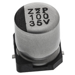 Nichicon 100μF Aluminium Electrolytic Capacitor 35V dc, Surface Mount - UWT1V101MCL1GS