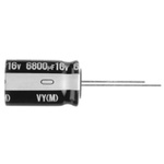 Nichicon 1000μF Aluminium Electrolytic Capacitor 6.3V dc, Radial, Through Hole - UVY0J102MPD