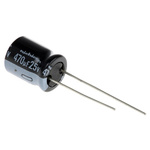 Nichicon 470μF Aluminium Electrolytic Capacitor 25V dc, Radial, Through Hole - UVY1E471MPD
