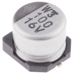 Nichicon 100μF Aluminium Electrolytic Capacitor 16V dc, Surface Mount - UWX1C101MCL1GB