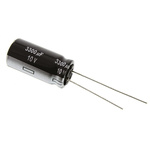 Panasonic 3300μF Aluminium Electrolytic Capacitor 10V dc, Radial, Through Hole - EEUEB1A332