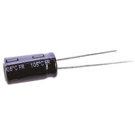 Panasonic 100μF Aluminium Electrolytic Capacitor 63V dc, Radial, Through Hole - EEUFR1J101L