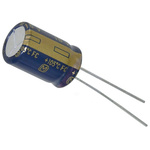 Panasonic 10μF Electrolytic Capacitor 100V dc, Through Hole - EEU-FC2A100