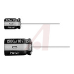 Nichicon 10μF Aluminium Electrolytic Capacitor 50V dc, Radial, Through Hole - UPW1H100MDD6