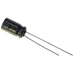 Panasonic 220μF Aluminium Electrolytic Capacitor 10V dc, Radial, Through Hole - EEUFC1A221S