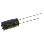 Panasonic 820μF Aluminium Electrolytic Capacitor 6.3V dc, Radial, Through Hole - EEUFC0J821L