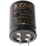 KEMET 10000μF Aluminium Electrolytic Capacitor 40V dc, PCB Mount - ALP22A103CB040