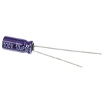 Panasonic 10μF Aluminium Electrolytic Capacitor 100V dc, Radial, Through Hole - ECA2AM100