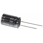 Panasonic 470μF Aluminium Electrolytic Capacitor 100V dc, Radial, Through Hole - ECA2AHG471
