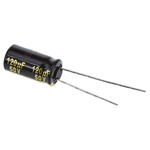 Panasonic 120μF Aluminium Electrolytic Capacitor 50V dc, Radial, Through Hole - EEUFM1H121L