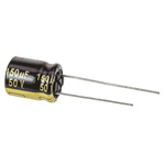 Panasonic 150μF Aluminium Electrolytic Capacitor 50V dc, Radial, Through Hole - EEUFM1H151