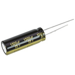 Panasonic 1500μF Aluminium Electrolytic Capacitor 35V dc, Radial, Through Hole - EEUFM1V152L