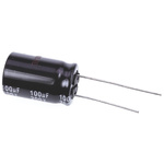 Panasonic 100μF Electrolytic Capacitor 200V dc, Through Hole - EEUED2D101