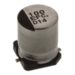 Panasonic 100μF Electrolytic Capacitor 25V dc, Surface Mount - EEEFC1E101P