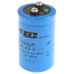 Vishay 22000μF Aluminium Electrolytic Capacitor 63V dc, Screw Terminal - MAL210118223E3