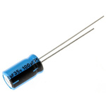 Vishay 100μF Aluminium Electrolytic Capacitor 35V dc, Radial, Through Hole - MAL203850101E3