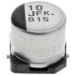 Panasonic 10μF Aluminium Electrolytic Capacitor 63V dc, Surface Mount - EEEFK1J100P