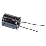 Panasonic 3300μF Aluminium Electrolytic Capacitor 16V dc, Radial, Through Hole - EEUFR1C332S