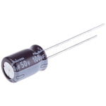Nichicon 100μF Aluminium Electrolytic Capacitor 50V dc, Radial, Through Hole - UPW1H101MPD