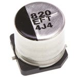 Panasonic 820μF Aluminium Electrolytic Capacitor 25V dc, Surface Mount - EEEFT1E821AP