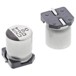 Nichicon 220μF Aluminium Electrolytic Capacitor 16V dc, Surface Mount - UUD1C221MCL1GS