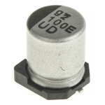 Nichicon 100μF Aluminium Electrolytic Capacitor 25V dc, Surface Mount - UUD1E101MCL1GS