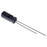 Panasonic 47μF Aluminium Electrolytic Capacitor 25V dc, Radial, Through Hole - EEUFR1E470