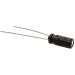 Panasonic 100μF Aluminium Electrolytic Capacitor 10V dc, Radial, Through Hole - EEUEB1A101S