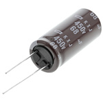 CHEMI-CON 68μF Aluminium Electrolytic Capacitor 450V dc, Radial, Through Hole - EKXJ451ELL680MLP1S