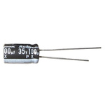 Rubycon 220μF Aluminium Electrolytic Capacitor 63V dc, Radial, Through Hole - 63PX220MEFC10X16