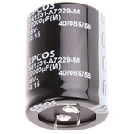 Epcos 22000μF Aluminium Electrolytic Capacitor 35V dc, Snap-In - B41231A7229M000