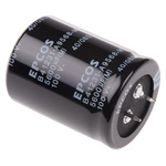 EPCOS 5600μF Aluminium Electrolytic Capacitor 100V dc, Snap-In - B41231A9568M000