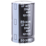 Panasonic 220μF Electrolytic Capacitor 400V dc, Through Hole - ECEC2GP221CJ
