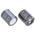 Nichicon 470μF Aluminium Electrolytic Capacitor 200V dc, Snap-In - LGU2D471MELA