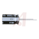 Nichicon 2200μF Aluminium Electrolytic Capacitor 10V dc, Radial, Through Hole - UVY1A222MPD