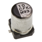 Panasonic 10μF Aluminium Electrolytic Capacitor 16V dc, Surface Mount - EEEFK1C100AR
