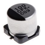 Panasonic 100μF Aluminium Electrolytic Capacitor 16V dc, Surface Mount - EEEFK1C101AP