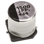 Panasonic 1500μF Aluminium Electrolytic Capacitor 6.3V dc, Surface Mount - EEEFP0J152AP