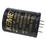 KEMET 22000μF Aluminium Electrolytic Capacitor 40V dc, PCB Mount - ALP22A223DD040