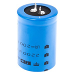 Vishay 2200μF Aluminium Electrolytic Capacitor 200V dc, Snap-In - MAL215752222E3