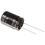 Panasonic 100μF Electrolytic Capacitor 250V dc, Through Hole - EEUED2E101S