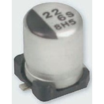 Panasonic 10μF Aluminium Electrolytic Capacitor 25V dc, Surface Mount - EEE1EA100SR