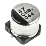 Panasonic 47μF Aluminium Electrolytic Capacitor 16V dc, Surface Mount - EEEHB1C470P