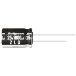 Rubycon 100μF Aluminium Electrolytic Capacitor 25V dc, Radial, Through Hole - 25ZLG100MEFC6.3X11