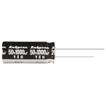 Rubycon 22μF Aluminium Electrolytic Capacitor 50V dc, Radial, Through Hole - 50YXH22MEFC5X11