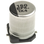 Panasonic 150μF Aluminium Electrolytic Capacitor 25V dc, Surface Mount - EEEFK1E151P