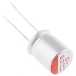 Nichicon 220μF Polymer Aluminium Solid Electrolytic Capacitor 10V dc, Radial, Through Hole - RNS1A221MDN1PH