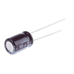 Nichicon 100μF Aluminium Electrolytic Capacitor 35V dc, Radial, Through Hole - UPW1V101MPD