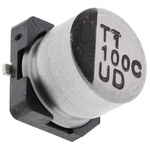 Nichicon 100μF Aluminium Electrolytic Capacitor 16V dc, Surface Mount - UUD1C101MCL1GS